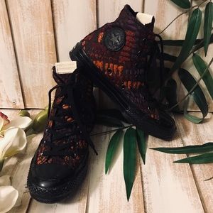 Converse CTAS Black Jacquard Hi Tops